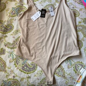 Express Beige Shapewear Bodysuit